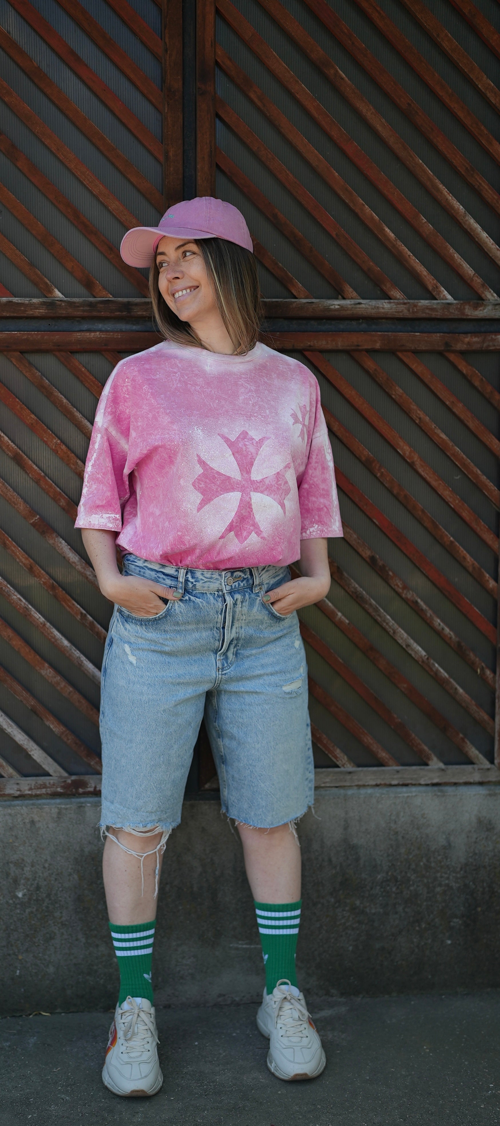 Tricou Lofting - unisex - Roz/ Gri