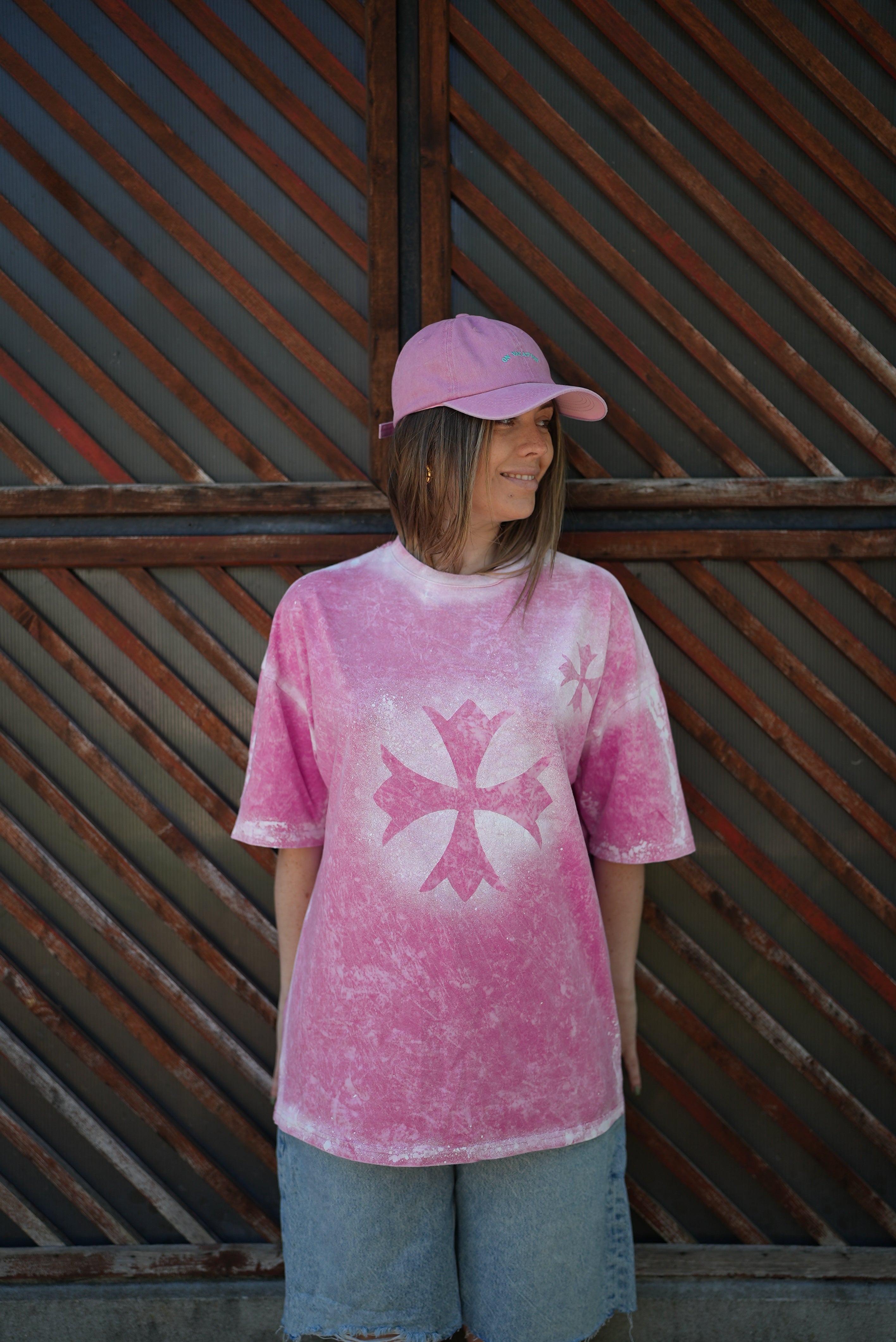 Tricou Lofting - unisex - Roz/ Gri