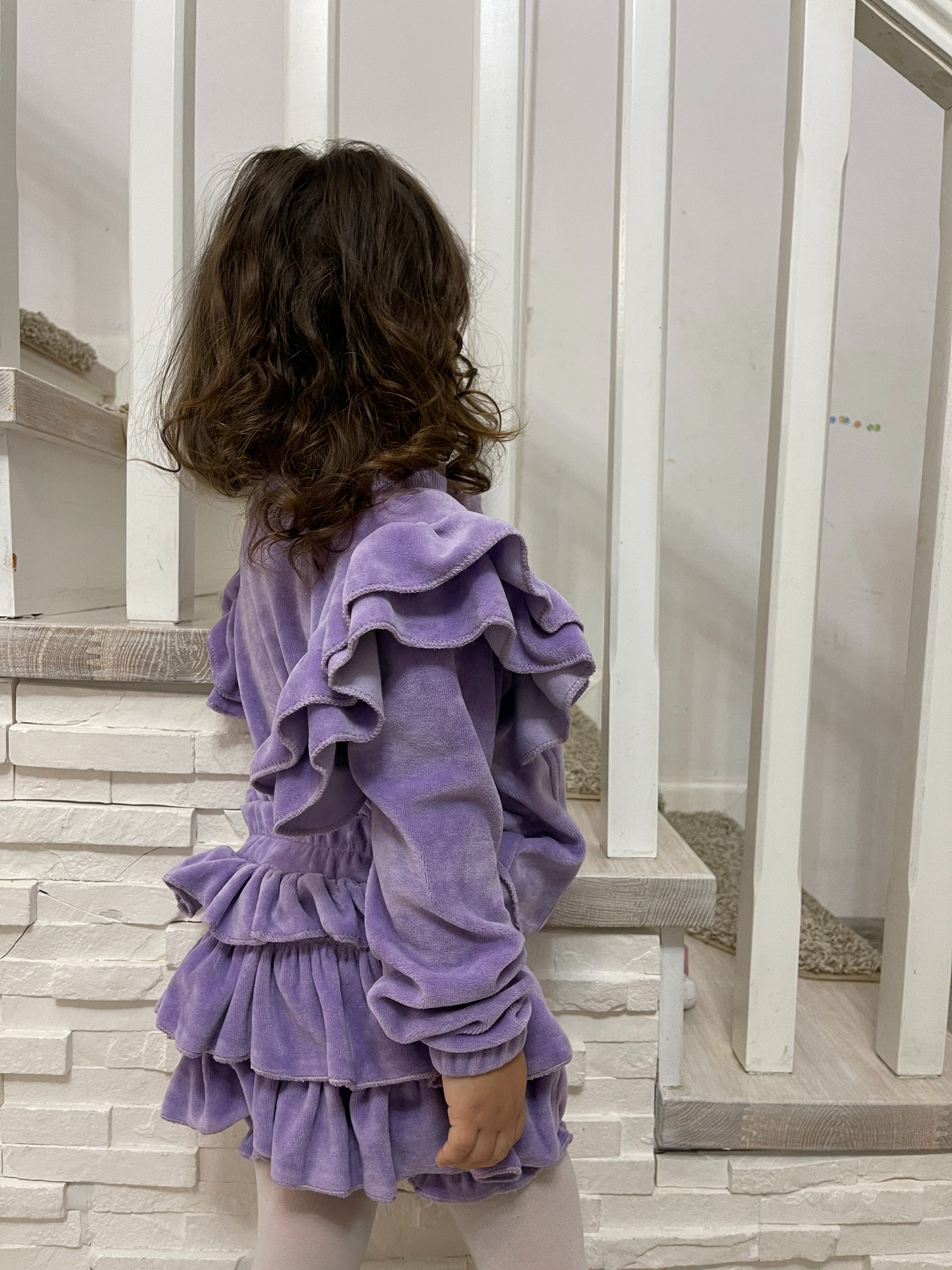 Costumas "Serenity" Purple - pentru bebelusi si fetite