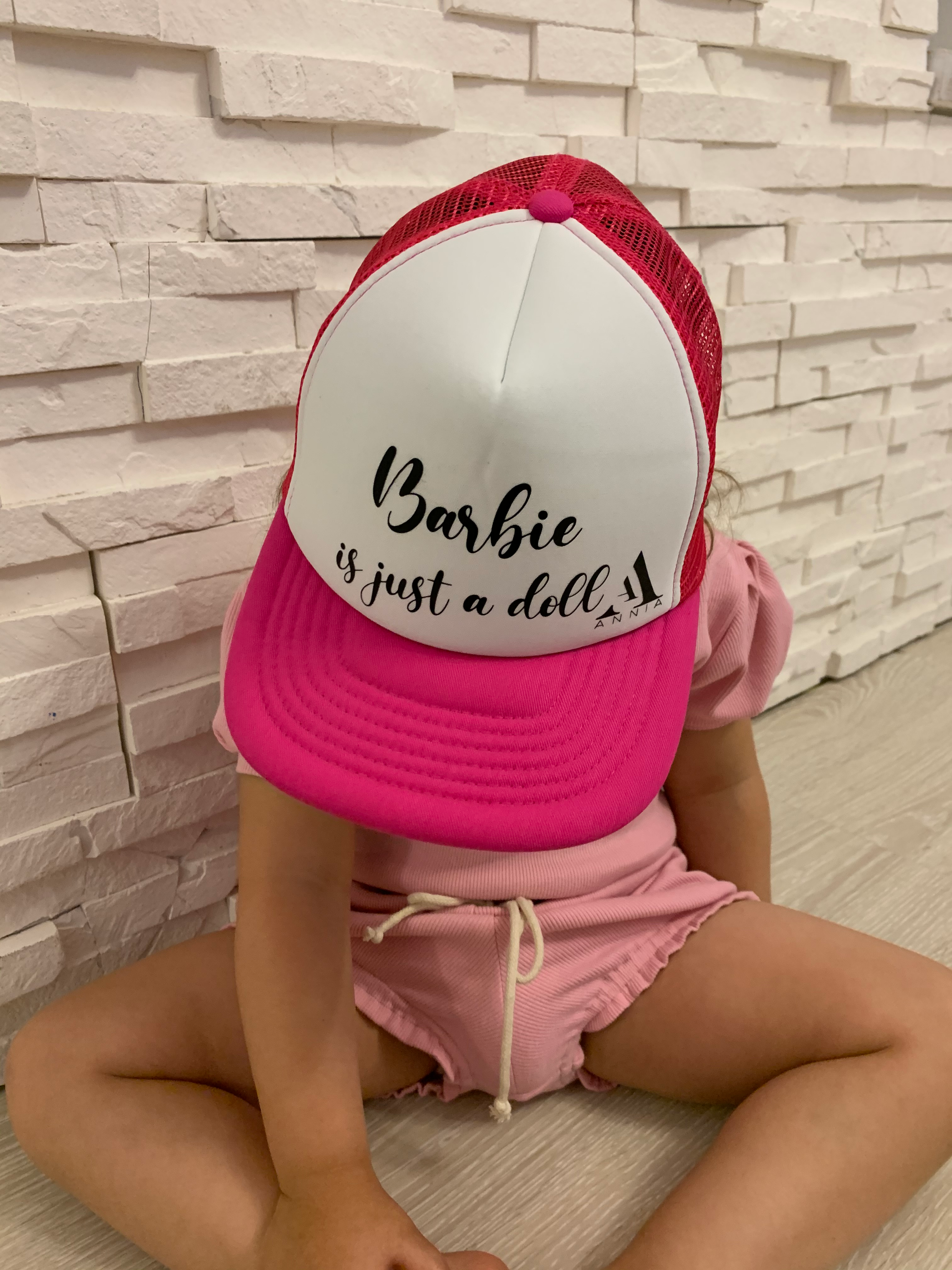 Șapcă fetite “Barbie is just a doll”