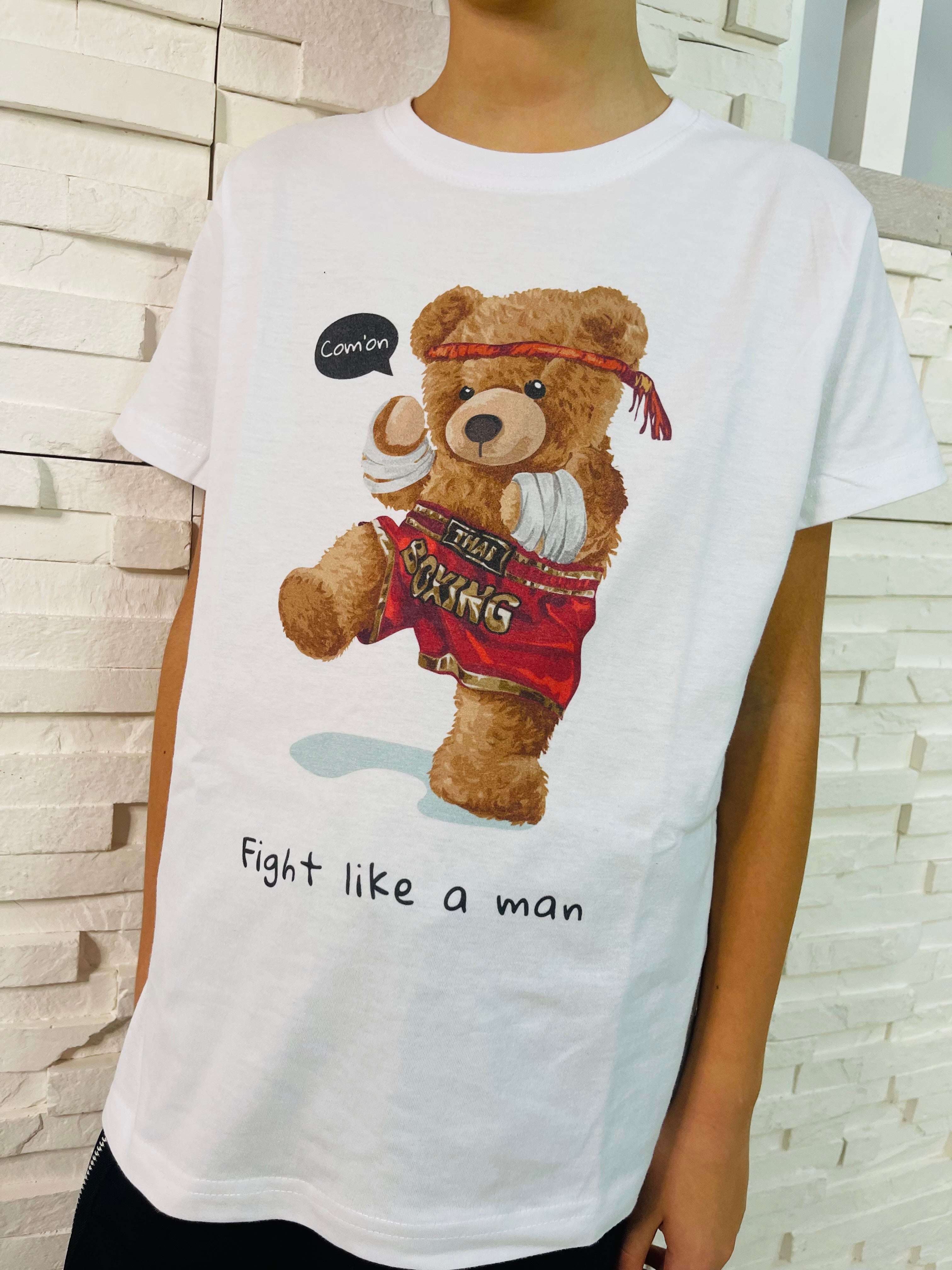 Tricou - Teddy Boxer - unisex pentru fete si baieti