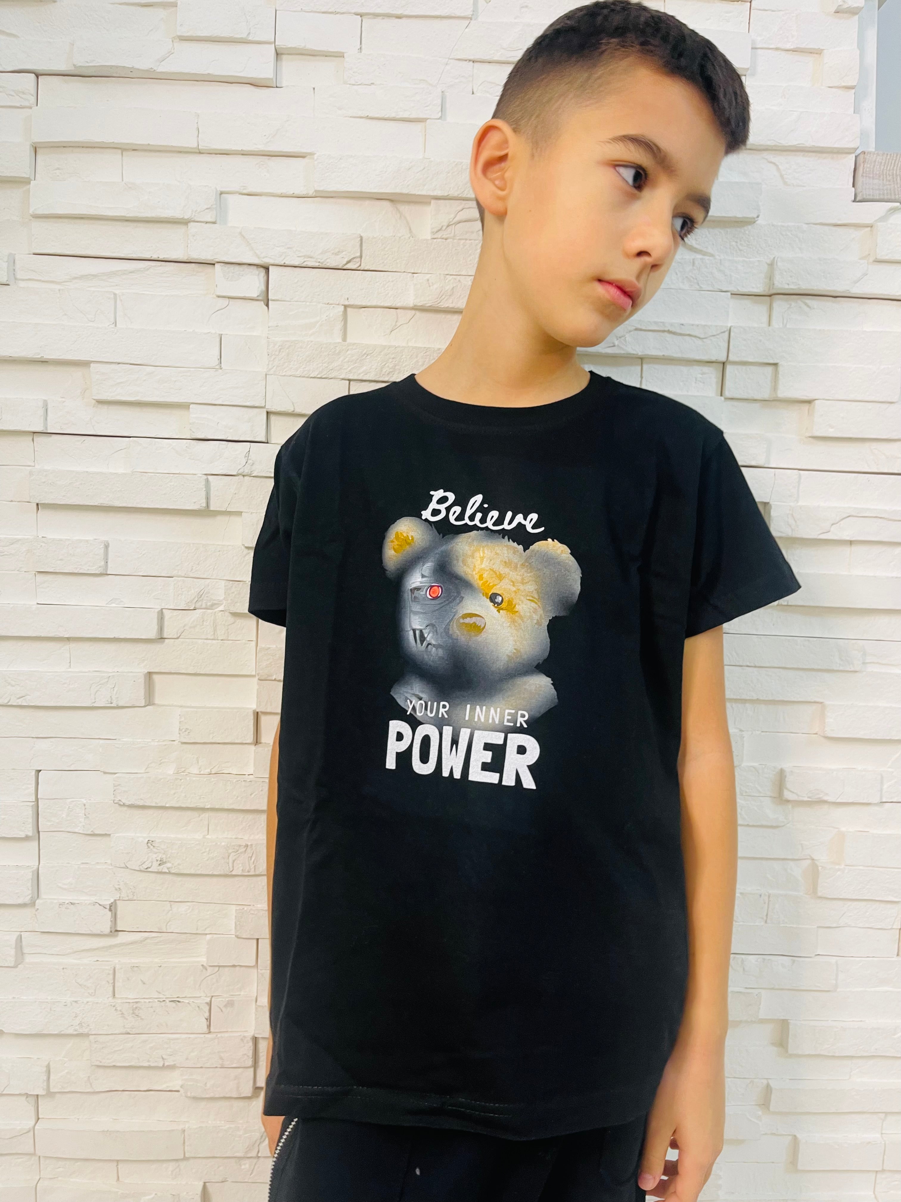 Tricou -“Power of Teddy” - unisex pentru fete si baieti