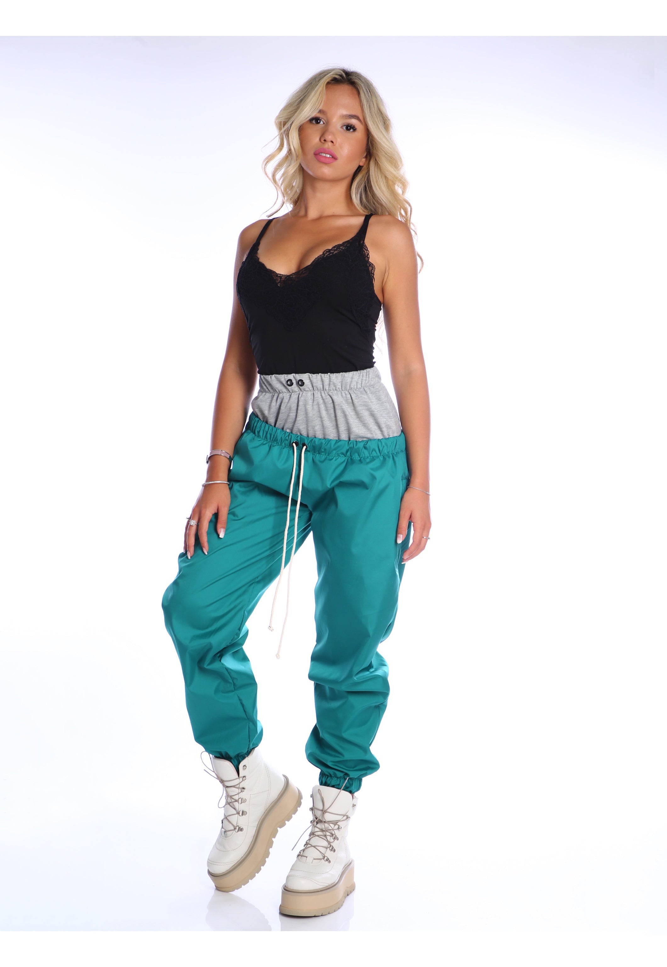 Pantaloni Double Kargo Green - pentru femei